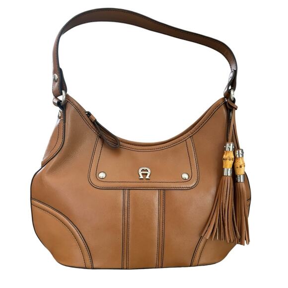 Vintage Etienne Aigner Scottdale Collection Leather Bag Tassel Old Money Classic - Picture 1 of 13